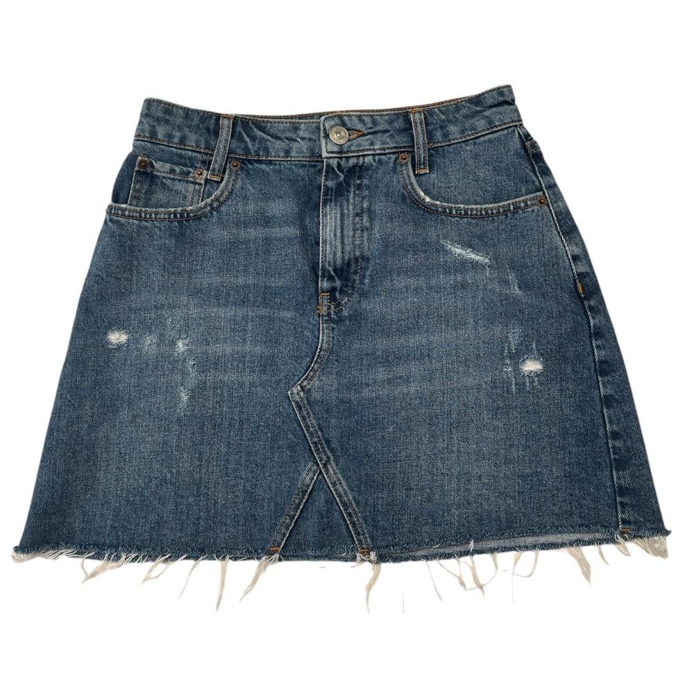 EUC Urban Outfitters BDG straight edge denim jean miniskirt